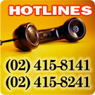 For comments and inquiries, please call Tels: 415-8141 or 415-8241