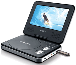 Coby TF FVD7777 DivX Portable DVD Player with TV tuner