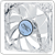 DeepCool&nbsp;XFan 120 L/B White Frame Blue LED 120MM Fan