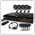 KGuard&nbsp;SHA108-V2-H02 8 Channel with 4 LED Camera Combo Kit