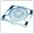 Across&nbsp;ACK-8119 Transparent Silent Big Fan Cooler Pad